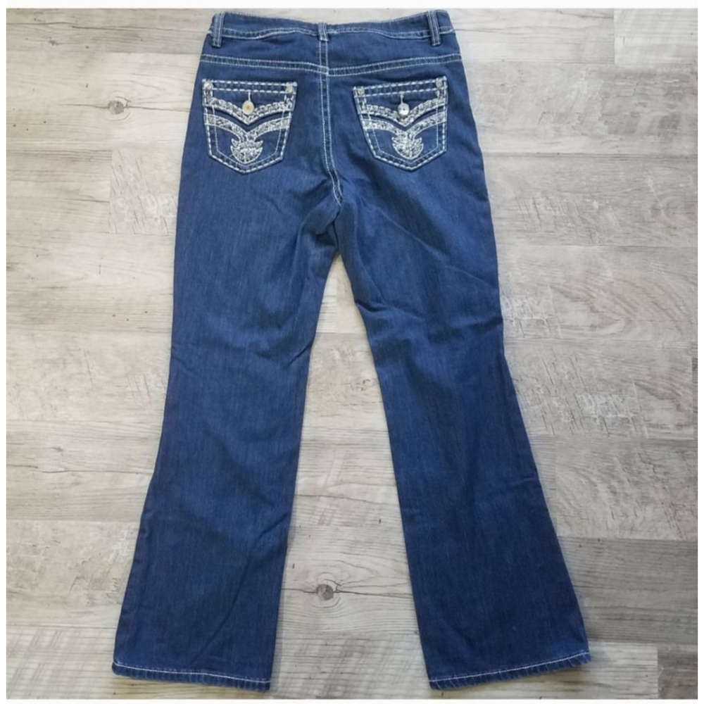 Rebel & Soul Size 8 Bootcut Blue Denim Women's Jeans - Picture 5 of 11